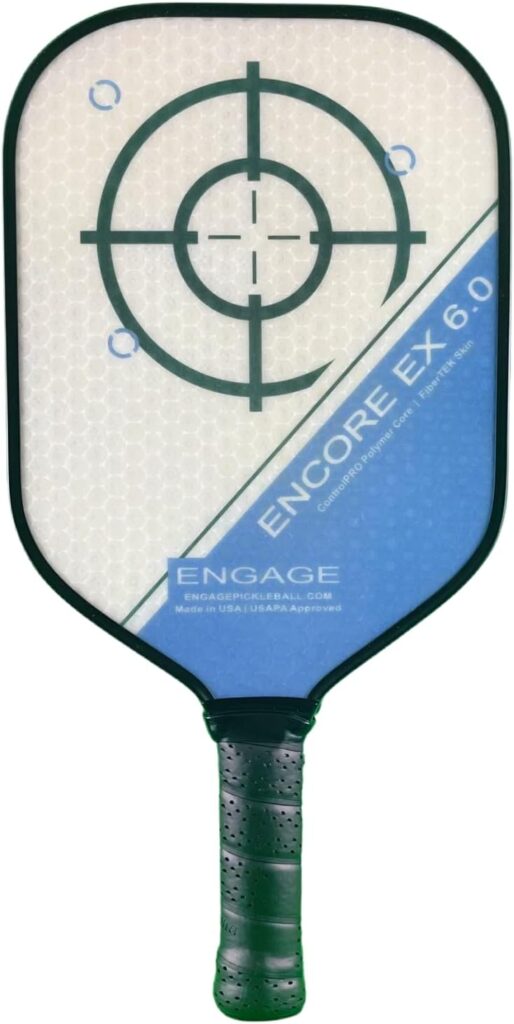 Engage Pickleball Encore EX 6.0 Pickleball Paddle for spin and control