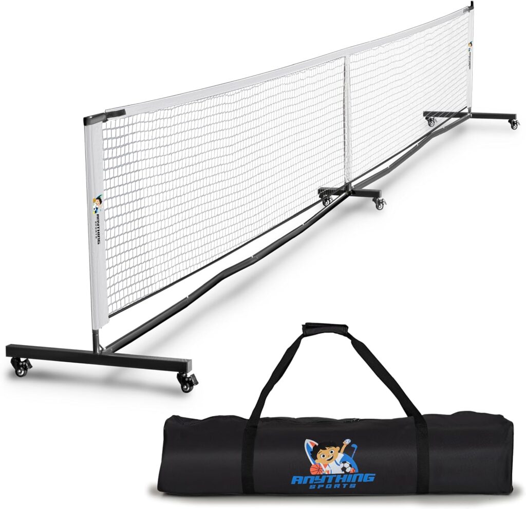 Heavy Duty portable Pickleball Net with Wheels 